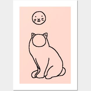 Cat face Posters and Art